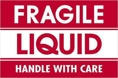 Tape Logic - 3" Long, Red/White Paper Shipping Label - For Multi-Use - Exact Tool & Supply