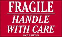 Tape Logic - 4" Long, Red/White Paper Shipping Label - For Multi-Use - Exact Tool & Supply