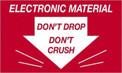 Tape Logic - 5" Long, Red/White Paper Shipping Label - For Multi-Use - Exact Tool & Supply