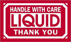 Tape Logic - 5" Long, Red/White Paper Shipping Label - For Multi-Use - Exact Tool & Supply