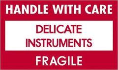 Tape Logic - 5" Long, Red, Black on White Paper Shipping Label - For Multi-Use - Exact Tool & Supply