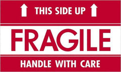 Tape Logic - 5" Long, Red/White Paper Shipping Label - For Multi-Use - Exact Tool & Supply