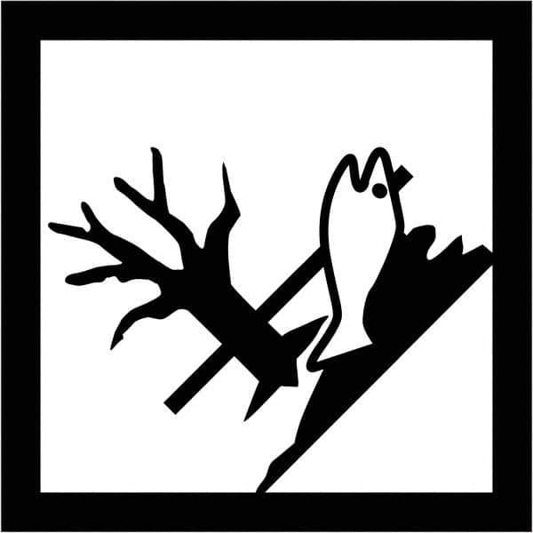 Tape Logic - 10-3/4" Long, Black/White Vinyl D.O.T. Labels - For Multi-Use - Exact Tool & Supply