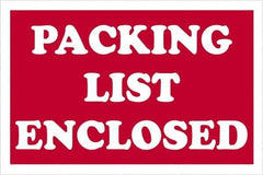 Tape Logic - 3" Long, Red/White Paper Shipping Label - For Multi-Use - Exact Tool & Supply