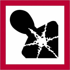 Tape Logic - 1" Long, Red, Black on White Paper D.O.T. Labels - For Multi-Use - Exact Tool & Supply