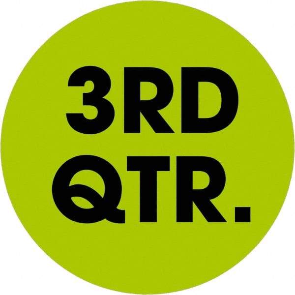 Tape Logic - 2" Long, Fluorescent Green Paper Inventory Labels - For Multi-Use - Exact Tool & Supply
