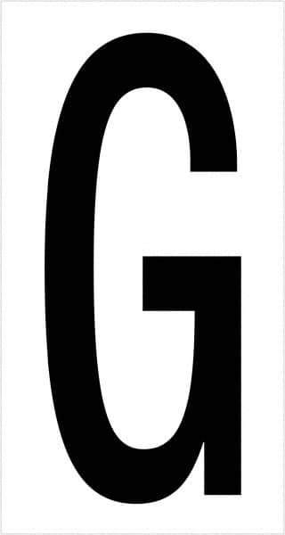 Tape Logic - 3-1/2" Long, Black/White Vinyl Letters - For Multi-Use - Exact Tool & Supply