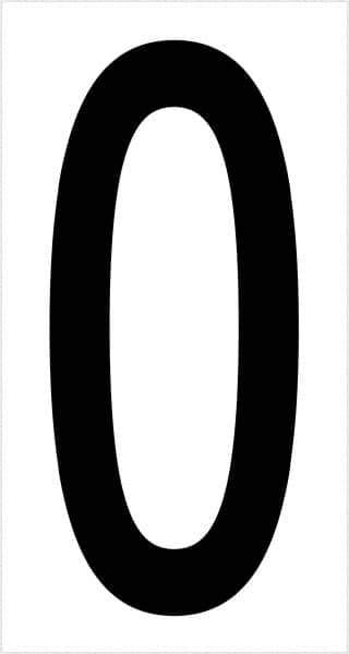 Tape Logic - 3-1/2" Long, Black/White Vinyl Letters - For Multi-Use - Exact Tool & Supply