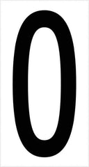 Tape Logic - 3-1/2" Long, Black/White Vinyl Letters - For Multi-Use - Exact Tool & Supply