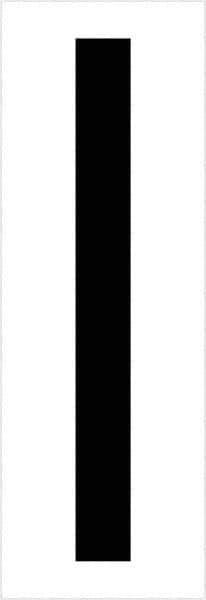 Tape Logic - 3-1/2" Long, Black/White Vinyl Letters - For Multi-Use - Exact Tool & Supply