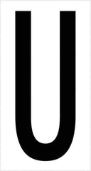 Tape Logic - 3-1/2" Long, Black/White Vinyl Letters - For Multi-Use - Exact Tool & Supply