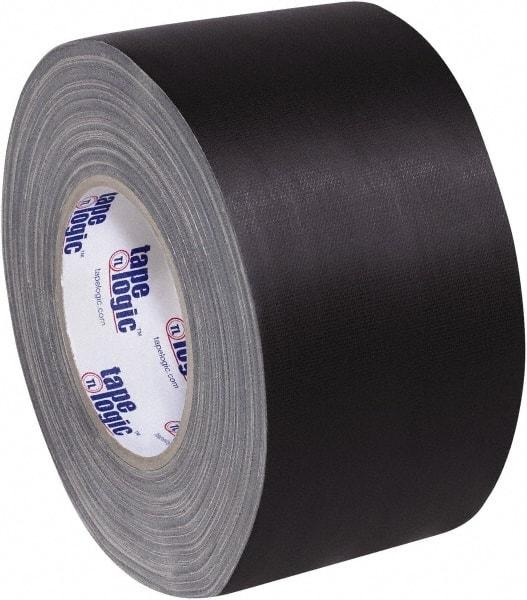 Tape Logic - 4" x 60 Yds Black Gaffers Tape - 11 mil, Rubber Adhesive - Exact Tool & Supply