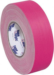 Tape Logic - 2" x 50 Yds Fluorescent Pink Gaffers Tape - 11 mil, Rubber Adhesive - Exact Tool & Supply
