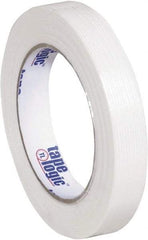 Tape Logic - 3/4" x 60 Yd Clear Hot Melt Adhesive Strapping Tape - Polypropylene Film Backing, 3.9 mil Thick, 100 Lb Tensile Strength - Exact Tool & Supply