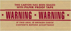 Tape Logic - 3" x 150 Yd Kraft Water Activated Adhesive Packaging Tape - Paper Backing, 5 mil Thick - Exact Tool & Supply
