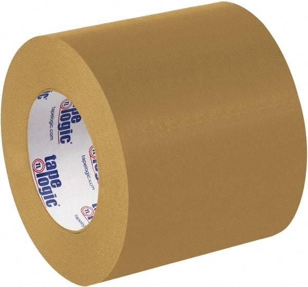 Tape Logic - 4" x 60 Yd Brown Rubber Adhesive Packaging Tape - Paper Backing, 7 mil Thick - Exact Tool & Supply