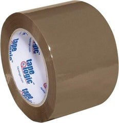 Tape Logic - 3" x 110 Yd Tan Acrylic Adhesive Packaging Tape - Polypropylene Film Backing, 2 mil Thick, 20 Lb Tensile Strength - Exact Tool & Supply