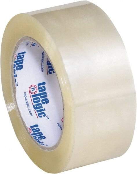 Tape Logic - 2" x 110 Yd Clear Acrylic Adhesive Packaging Tape - Polypropylene Film Backing, 2.2 mil Thick, 21.4 Lb Tensile Strength - Exact Tool & Supply