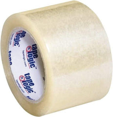 Tape Logic - 3" x 55 Yd Clear Acrylic Adhesive Packaging Tape - Polypropylene Film Backing, 3.5 mil Thick, 33.7 Lb Tensile Strength - Exact Tool & Supply