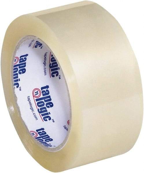 Tape Logic - 2" x 55 Yd Clear Acrylic Adhesive Packaging Tape - Polypropylene Film Backing, 3.5 mil Thick, 33.7 Lb Tensile Strength - Exact Tool & Supply