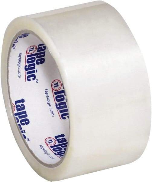 Tape Logic - 2" x 55 Yd Clear Hot Melt Adhesive Packaging Tape - Polypropylene Film Backing, 2.2 mil Thick - Exact Tool & Supply