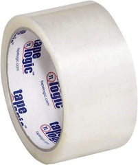Tape Logic - 2" x 55 Yd Clear Hot Melt Adhesive Packaging Tape - Polypropylene Film Backing, 2.2 mil Thick - Exact Tool & Supply
