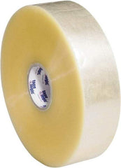 Tape Logic - 3" x 1,000 Yd Clear Hot Melt Adhesive Packaging Tape - Polypropylene Film Backing, 2.5 mil Thick, 36 Lb Tensile Strength - Exact Tool & Supply