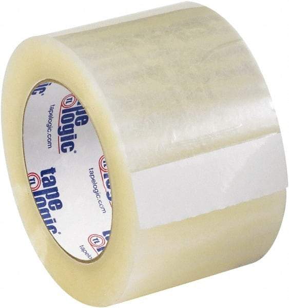 Tape Logic - 3" x 55 Yd Clear Acrylic Adhesive Packaging Tape - Polypropylene Film Backing, 2.6 mil Thick - Exact Tool & Supply