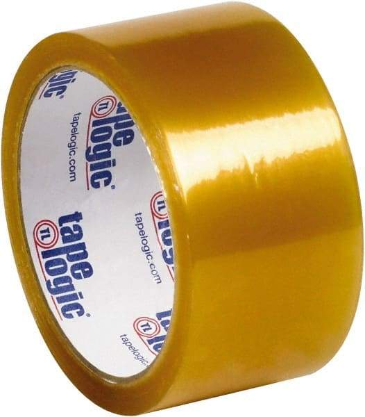 Tape Logic - 2" x 110 Yd Clear Rubber Adhesive Packaging Tape - PVC Film Backing, 2.1 mil Thick, 25 Lb Tensile Strength - Exact Tool & Supply