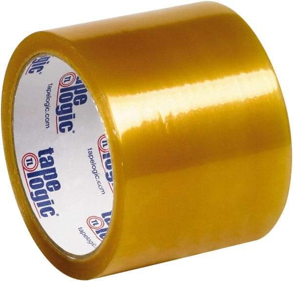 Tape Logic - 3" x 110 Yd Clear Rubber Adhesive Packaging Tape - Polypropylene Film Backing, 2.2 mil Thick - Exact Tool & Supply