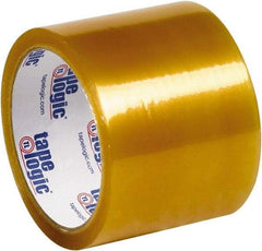 Tape Logic - 3" x 110 Yd Clear Rubber Adhesive Packaging Tape - Polypropylene Film Backing, 2.2 mil Thick - Exact Tool & Supply