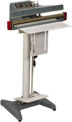 Value Collection - 12" Max Seal, 24 mil Thick, Foot Operated Thermal Impulse Sealer - 600 Watts - Exact Tool & Supply