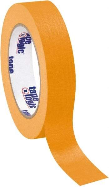 Tape Logic - 1" Wide x 60 Yd Long Orange Crepe Paper Masking Tape - 4.9 mil Thick - Exact Tool & Supply