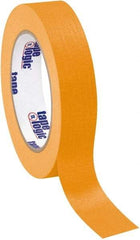 Tape Logic - 1" Wide x 60 Yd Long Orange Crepe Paper Masking Tape - 4.9 mil Thick - Exact Tool & Supply