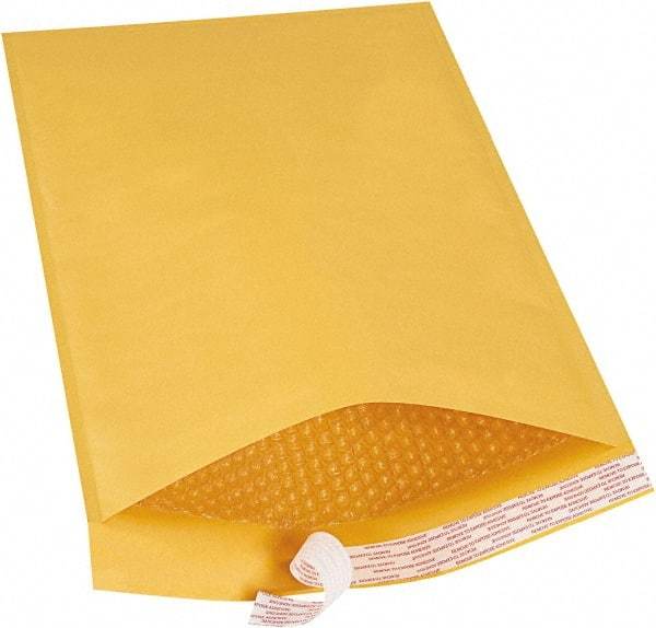 Made in USA - 19" Long x 12-1/2" Wide Peel-Off Self-Seal Bubble Mailer - Kraft - Exact Tool & Supply