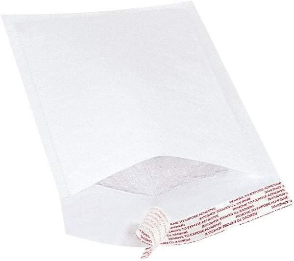 Value Collection - 10" Long x 5" Wide Peel-Off Self-Seal Bubble Mailer - White - Exact Tool & Supply