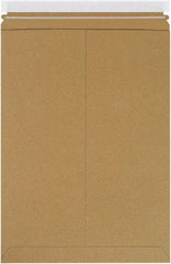 Made in USA - 18" Long x 13" Wide Peel-Off Self-Seal Flat Mailer - Kraft - Exact Tool & Supply
