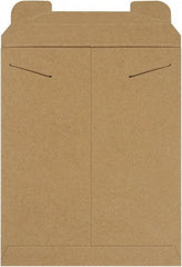 Made in USA - 13-1/2" Long x 11" Wide Regular Flat Mailer - Kraft - Exact Tool & Supply