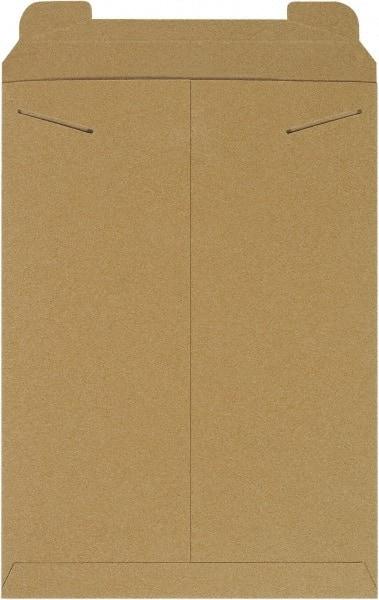 Made in USA - 18" Long x 13" Wide Regular Flat Mailer - Kraft - Exact Tool & Supply