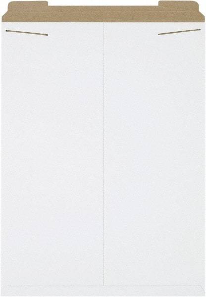 Made in USA - 27" Long x 20" Wide Regular Flat Mailer - White - Exact Tool & Supply
