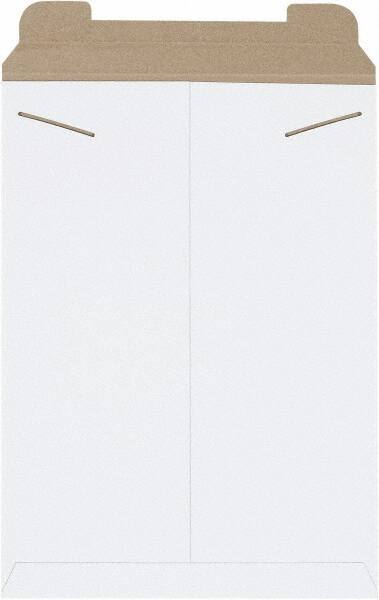 Made in USA - 18" Long x 13" Wide Regular Flat Mailer - White - Exact Tool & Supply