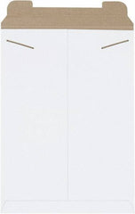 Made in USA - 18" Long x 13" Wide Regular Flat Mailer - White - Exact Tool & Supply