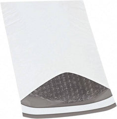 Made in USA - 12" Long x 7-1/4" Wide Peel-Off Self-Seal Padded Mailer - White - Exact Tool & Supply