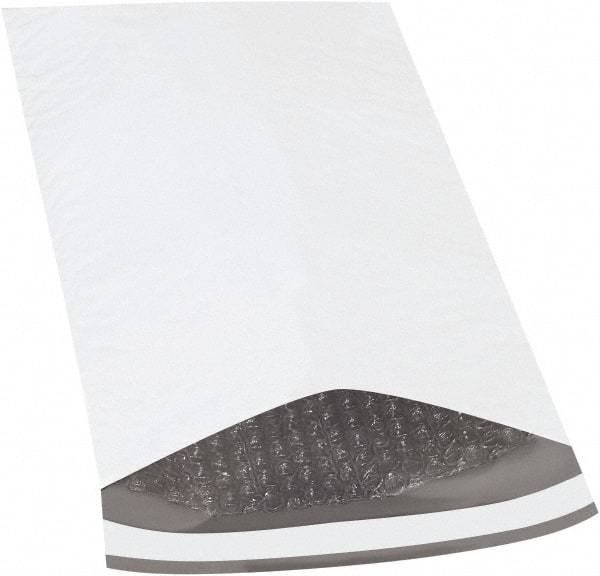 Made in USA - 14-1/2" Long x 8-1/2" Wide Peel-Off Self-Seal Padded Mailer - White - Exact Tool & Supply