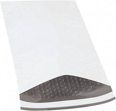 Made in USA - 14-1/2" Long x 8-1/2" Wide Peel-Off Self-Seal Padded Mailer - White - Exact Tool & Supply