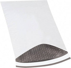 Made in USA - 16" Long x 10-1/2" Wide Peel-Off Self-Seal Padded Mailer - White - Exact Tool & Supply