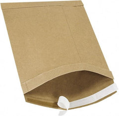 Made in USA - 14-1/2" Long x 8-1/2" Wide Peel-Off Self-Seal Padded Mailer - Kraft - Exact Tool & Supply