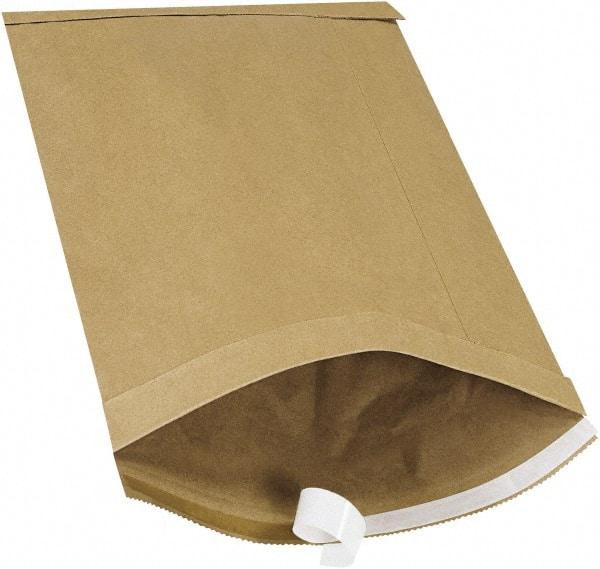 Made in USA - 16" Long x 10-1/2" Wide Peel-Off Self-Seal Padded Mailer - Kraft - Exact Tool & Supply