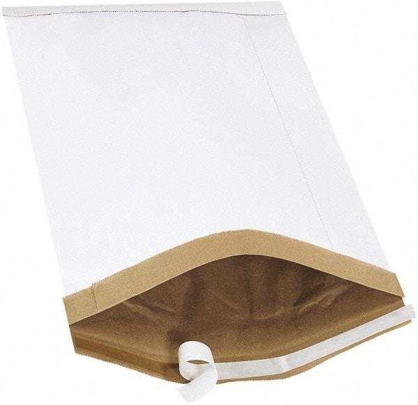 Made in USA - 20" Long x 14-1/4" Wide Peel-Off Self-Seal Padded Mailer - White - Exact Tool & Supply