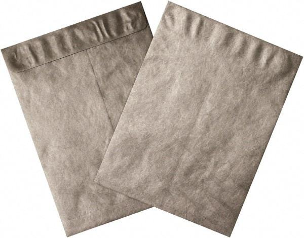 Dupont - 13" Long x 10" Wide Peel-Off Self-Seal Tyvek Flat Catalog Envelopes - Silver - Exact Tool & Supply